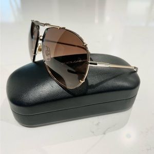 Dolce & Gabbana 2075 Sunglasses Gold/Havana 034/13 Shades